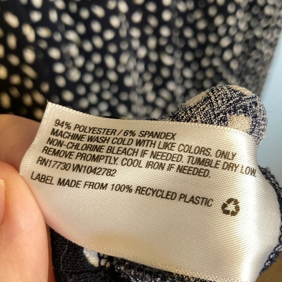 Isabel Maternity Womens Size L (Mat) V-Neck Short Sleeve Dress Waist Tie Black - Picture 11 of 16